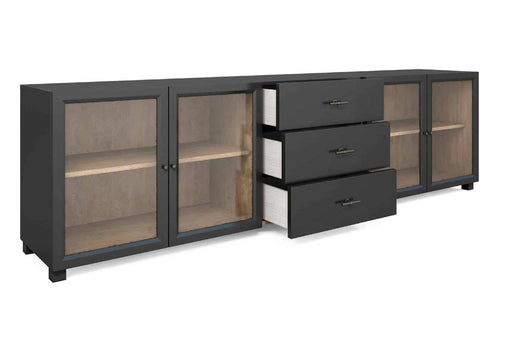 ART Furniture - Frame Entertainment Console in Black and Chestnut - 278423-2340 - GreatFurnitureDeal