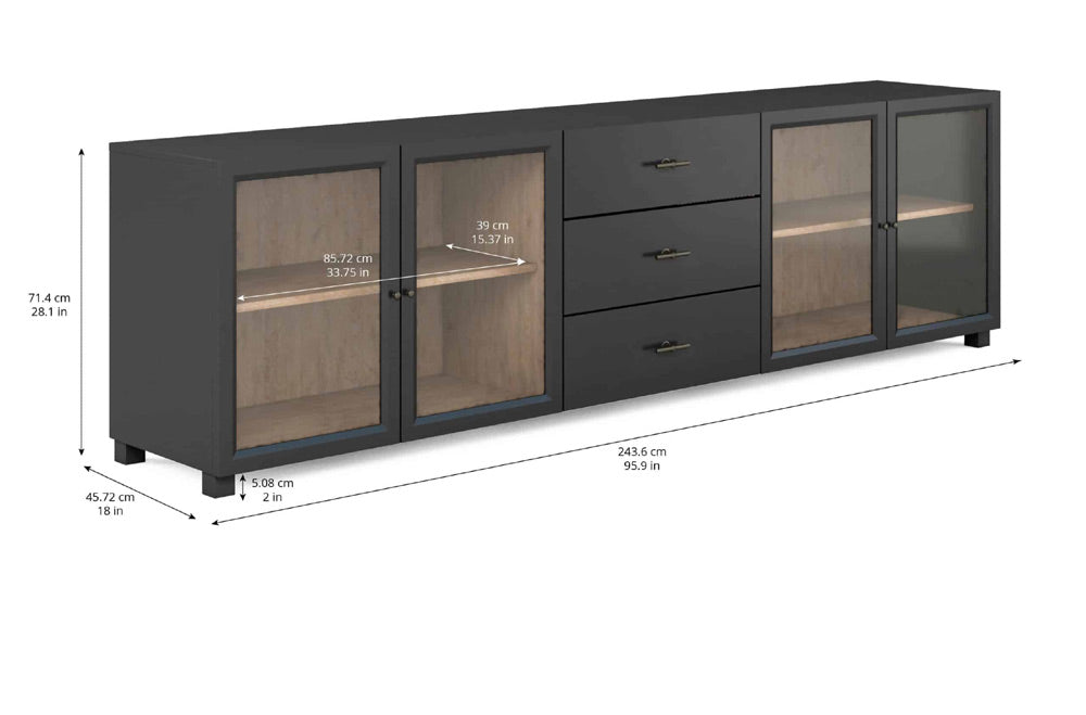 ART Furniture - Frame Entertainment Console in Black and Chestnut - 278423-2340