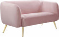 Meridian Furniture - Harlow 3 Piece Living Room Set in Pink -  685Pink-S-3SET - GreatFurnitureDeal