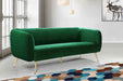 Meridian Furniture - Harlow 3 Piece Living Room Set in Green - 685Green-S-3SET - GreatFurnitureDeal