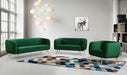 Meridian Furniture - Harlow Velvet Sofa in Green - 685Green-S - GreatFurnitureDeal