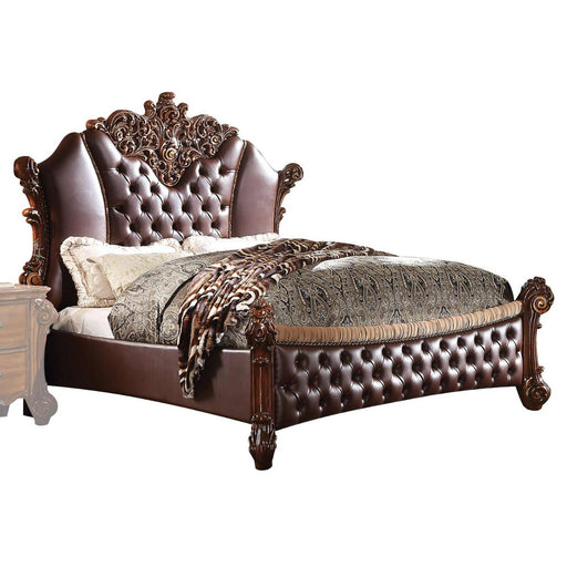 Acme Furniture - Vendome II Queen Bed, PU & Cherry (1Set-3Ctn) - 28020Q - GreatFurnitureDeal