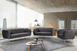 Meridian Furniture - Willow Velvet Loveseat in Grey - 687Grey-L - GreatFurnitureDeal