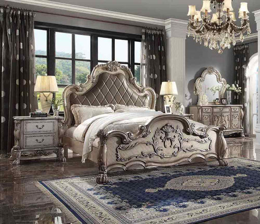 Acme Furniture - Dresden 5 Piece Eastern King Bedroom Set In Vintage Bone White - 28167EK-5SET - GreatFurnitureDeal