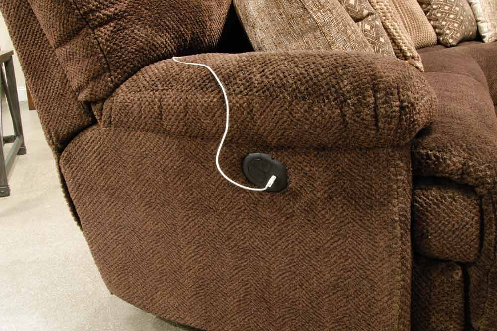 Catnapper - Burbank 5 Piece Power Reclining Sectional with USB Port in Chocolate - 62816-2815-2818-2814-62817-CHOCOLATE - GreatFurnitureDeal