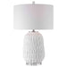 Uttermost - Caelina Textured White Table Lamp - 28283-1 - GreatFurnitureDeal
