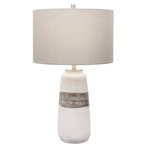 Uttermost - Comanche White Crackle Table Lamp - 28392-1 - GreatFurnitureDeal