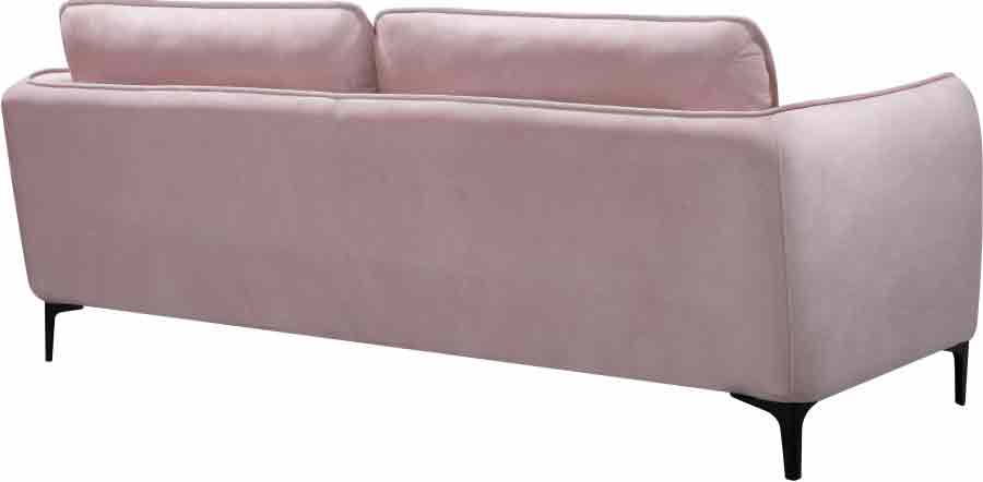 Meridian Furniture - Poppy Velvet Sofa in Pink - 690Pink-S - GreatFurnitureDeal