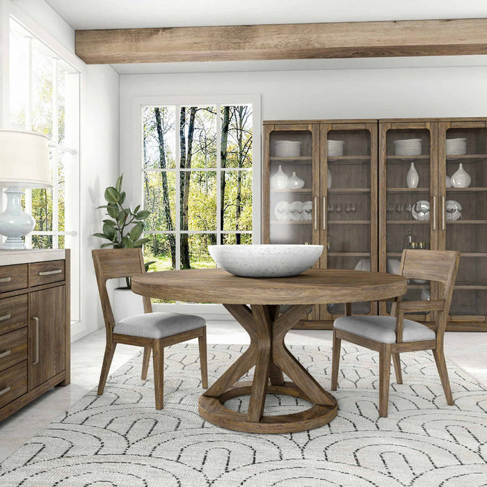 ART Furniture - Stockyard Round Dining Table in Oak - 284225-2303 - GreatFurnitureDeal