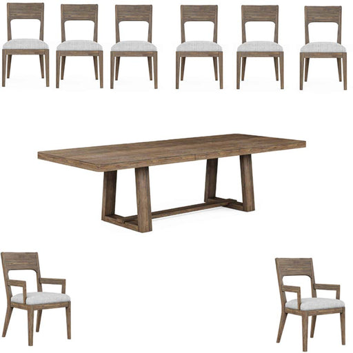 ART Furniture - Stockyard 9 Piece Dining Table Set - 284225-205-2303-9SET - GreatFurnitureDeal