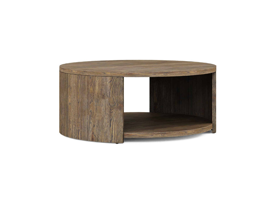 ART Furniture - Stockyard Round Cocktail Table in Oak - 284302-2303 - GreatFurnitureDeal