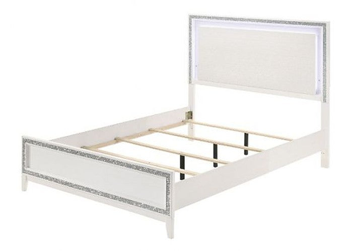 Acme Furniture - Haiden 3 Piece King Bedroom Set in White - 28447EK-3SET - GreatFurnitureDeal