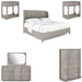 ART Furniture - Vault 6 Piece California King Bedroom Set in Mink - 285127-2354-6SET - GreatFurnitureDeal