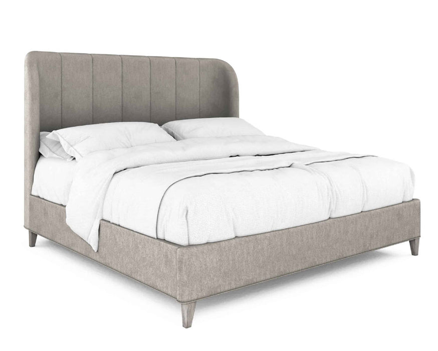 ART Furniture - Vault Eastern King Upholstered Shelter Bed in Mink - 285126-2354 - GreatFurnitureDeal