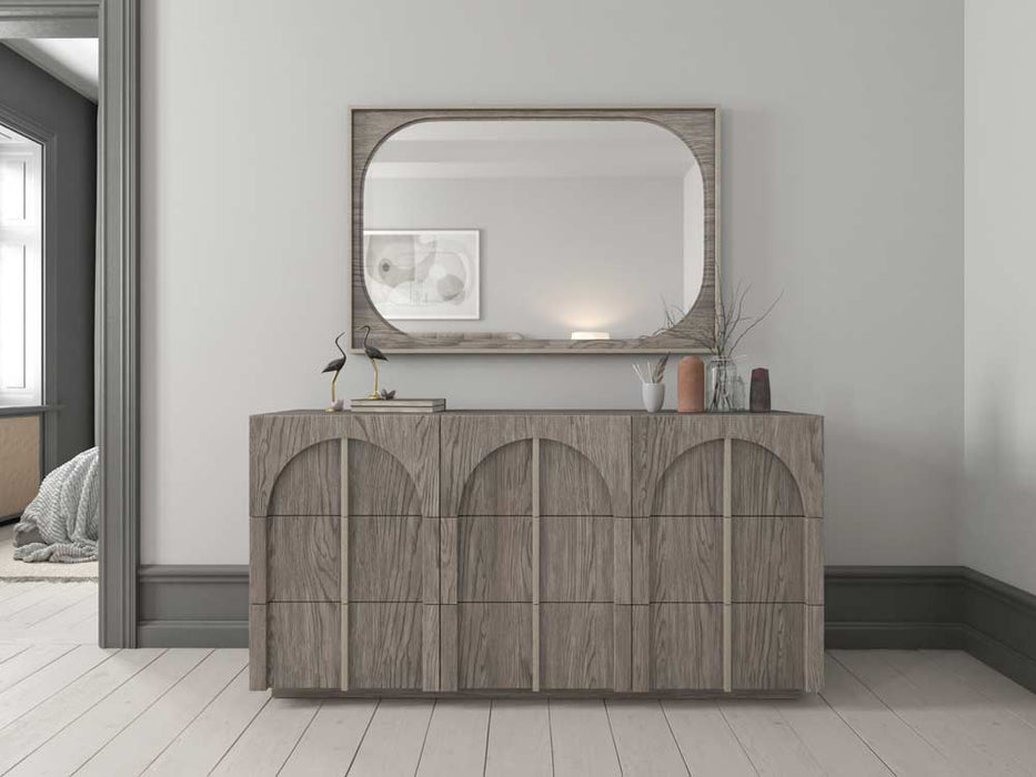 ART Furniture - Vault Dresser with Landscape Mirror in Mink - 285131-121-2354 - GreatFurnitureDeal