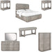 ART Furniture - Vault 7 Piece Eastern King Bedroom Set in Mink - 285136-2354-7SET - GreatFurnitureDeal