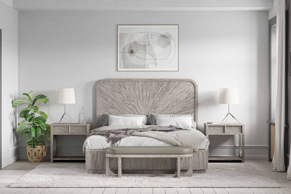 ART Furniture - Vault 6 Piece Queen Bedroom Set in Mink - 285135-2354-6SET - GreatFurnitureDeal