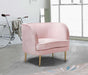 Meridian Furniture - Vivian Velvet Chair in Pink - 694Pink-C - GreatFurnitureDeal
