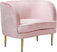 Meridian Furniture - Vivian 3 Piece Living Room Set in Pink - 694Pink-S-3SET - GreatFurnitureDeal