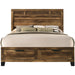 Acme Furniture - Morales Storage Queen Bed in Rustic Oak - 28590Q - GreatFurnitureDeal