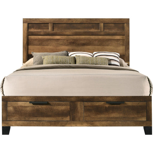 Acme Furniture - Morales Storage King Bed in Rustic Oak - 28587EK - GreatFurnitureDeal