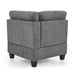 GFD Home - U shape Modular Sectional Sofa，DIY Combination，includes Four Single Chair and Two Corner，Grey Chenille - GreatFurnitureDeal