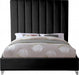 Meridian Furniture - Via Velvet King Bed in Black - ViaBlack-K - GreatFurnitureDeal
