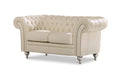 ESF Furniture - Extravaganza 287 Loveseat in Ivory - 287L