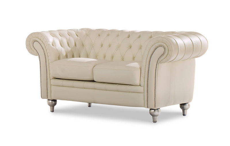 ESF Furniture - Extravaganza 287 Loveseat in Ivory - 287L