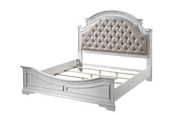 Acme Furniture - Florian 5 Piece Eastern King Bedroom Set in White - 28717EK-5SET - GreatFurnitureDeal