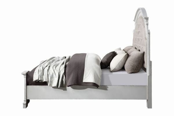 Acme Furniture - Florian 3 Piece Eastern King Bedroom Set in White - 28717EK-3SET