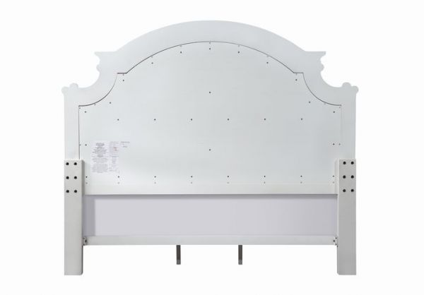 Acme Furniture - Florian 6 Piece Eastern King Bedroom Set in White - 28717EK-6SET