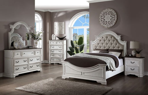 Acme Furniture - Florian 6 Piece Eastern King Bedroom Set in White - 28717EK-6SET - GreatFurnitureDeal