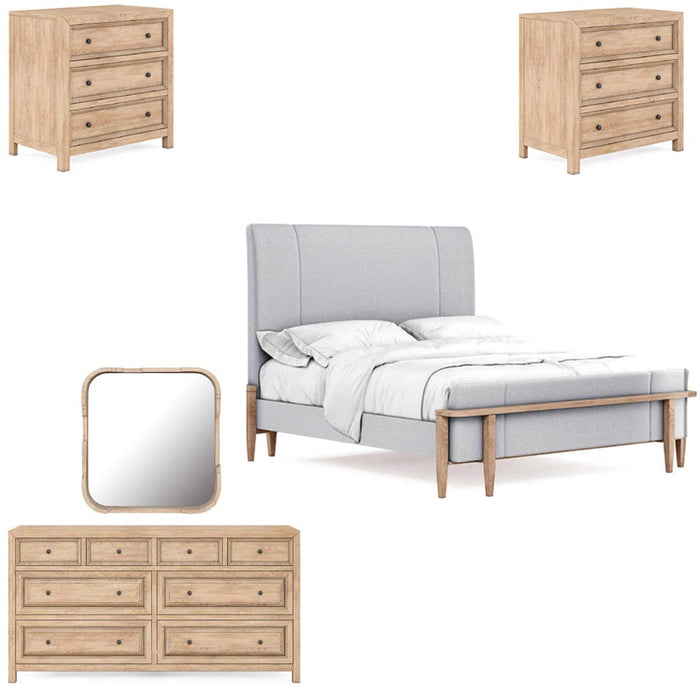ART Furniture - Post 5 Piece Eastern King Bedroom Set in Oak - 288136-2355-5SET