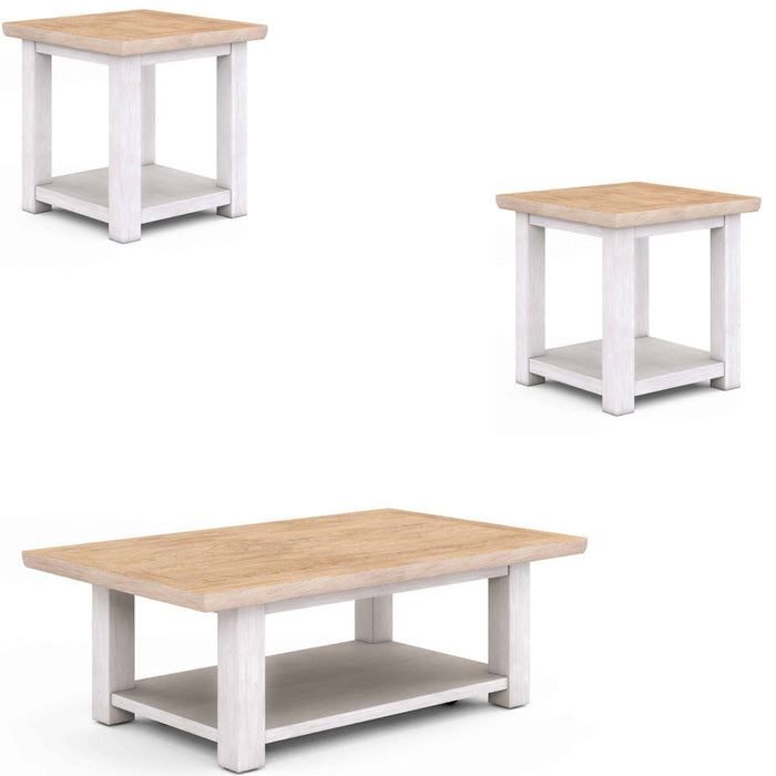 ART Furniture - Post 3 Piece Occasional Table Set in Pine Veneer - 288300-303-2340 - GreatFurnitureDeal