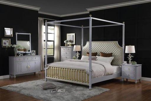 Acme Furniture - House Marchese 6 Piece California King Bedroom Set in Pearl Gray - 28854CK-6SET - GreatFurnitureDeal