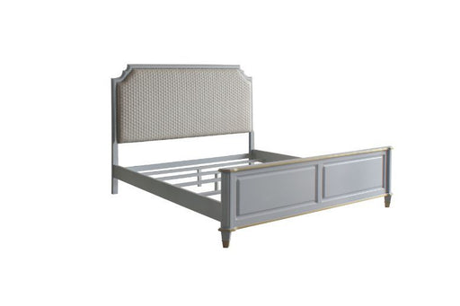 Acme Furniture - House Marchese Eastern King Bed in Pearl Gray - 28877EK - GreatFurnitureDeal