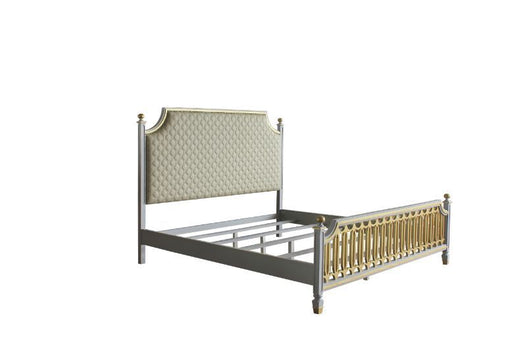 Acme Furniture - House Marchese Eastern King Bed in Pearl Gray - 28887EK - GreatFurnitureDeal