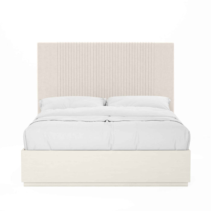 ART Furniture - Blanc Eastern King Upholstered Panel Bed in Alabaster - 289126-1017