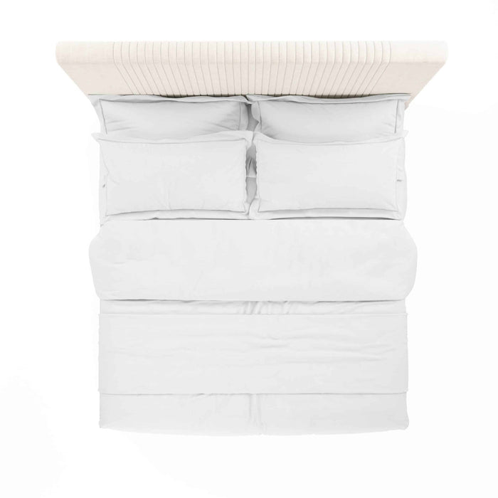 ART Furniture - Blanc 5 Piece Queen Upholstered Panel Bedroom Set in Alabaster - 289125-142-1017-5SET