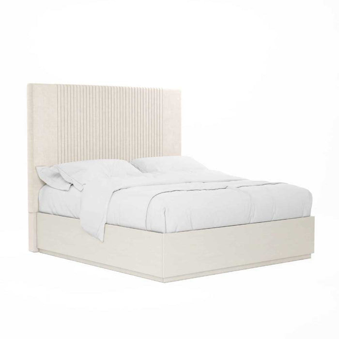 ART Furniture - Blanc 6 Piece Queen Upholstered Panel Bedroom Set in Alabaster - 289125-158-1017-6SET