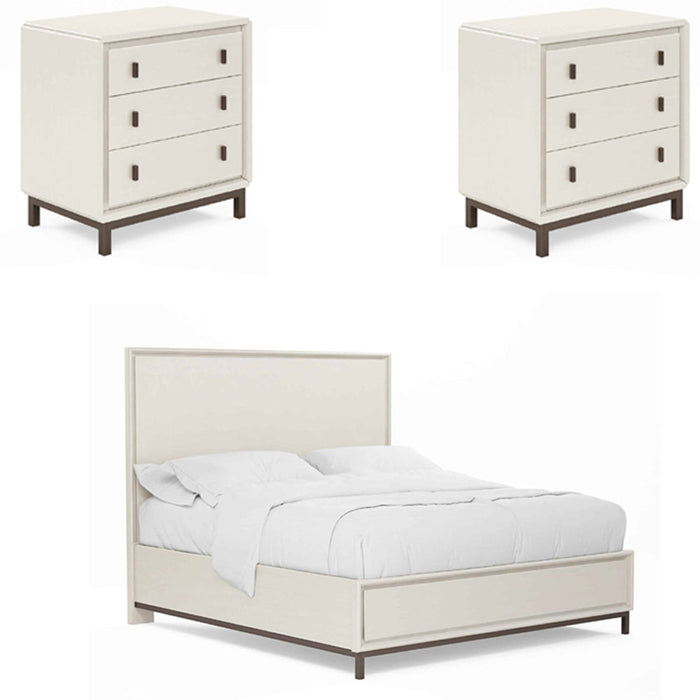ART Furniture - Blanc 3 Piece Queen Bedroom Set in Burnished Bronze - 289135-142-1040-3SET - GreatFurnitureDeal