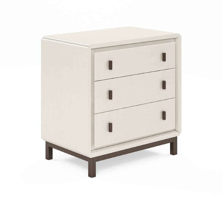 ART Furniture - Blanc Bedside Chest in Burnished Bronze - 289142-1040 - GreatFurnitureDeal