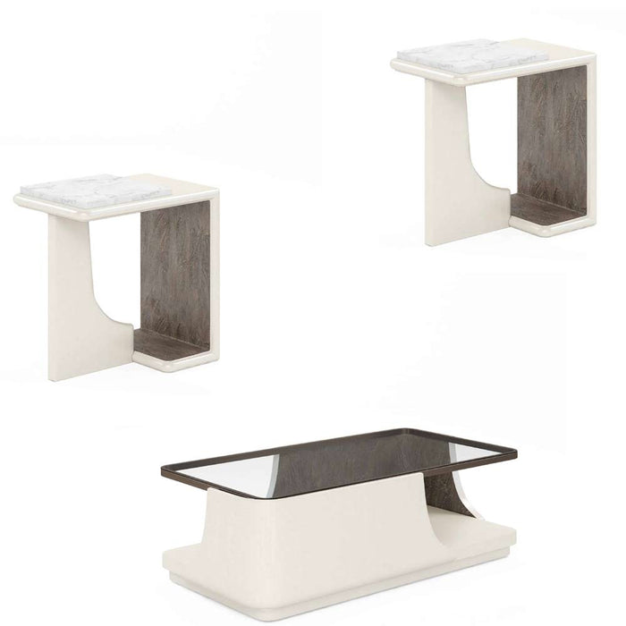 ART Furniture - Blanc 3 Piece Occasional Table Set in Alabaster - 289300-308-1040-3SET - GreatFurnitureDeal