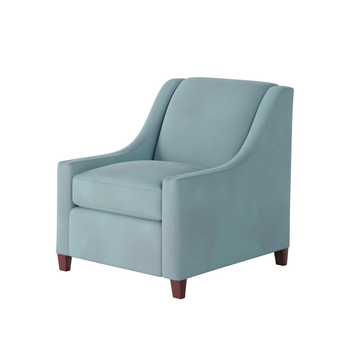 Southern Home Furnishings - Bella Skylight Accent Chair in Blue - 552-C Bella Skylight