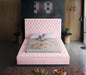 Meridian Furniture - Bliss Velvet Queen Bed in Pink - BlissPink-Q - GreatFurnitureDeal