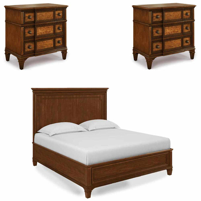 ART Furniture - Newel 3 Piece Eastern King Panel Bedroom Set in Cherry - 294126-1406-3SET - GreatFurnitureDeal