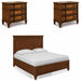 ART Furniture - Newel 3 Piece Eastern King Panel Bedroom Set in Cherry - 294126-1406-3SET - GreatFurnitureDeal