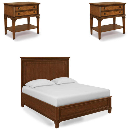 ART Furniture - Newel 3 Piece Eastern King Panel Bedroom Set in Cherry - 294126-141-1406-3SET - GreatFurnitureDeal