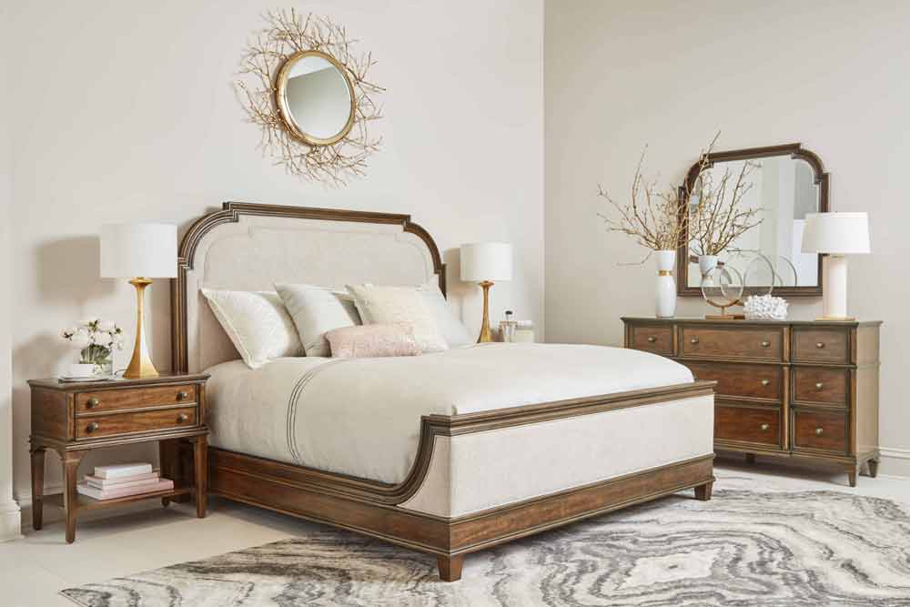 ART Furniture - Newel 5 Piece Eastern King Bedroom Set in Cherry - 294146-1406-5SET - GreatFurnitureDeal